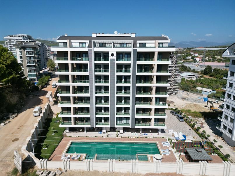 Авсаллардағы теңіз көріністі, бірден көшуге дайын пәтерлер мен дуплекстер, Алания