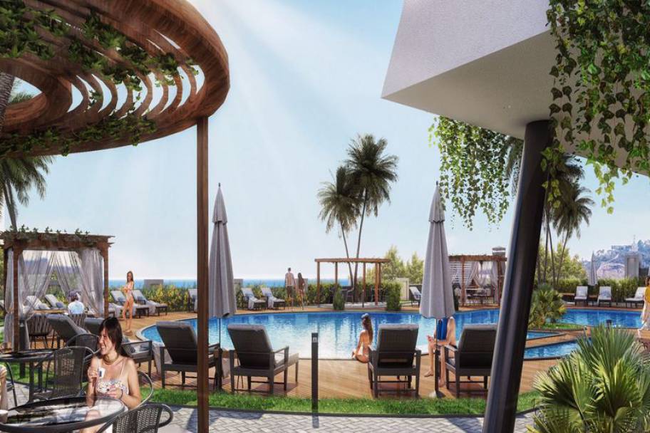 Аланияның өркендеген Демирташ ауданындағы теңіз көріністі жаңа пәтерлер мен дуплекстер