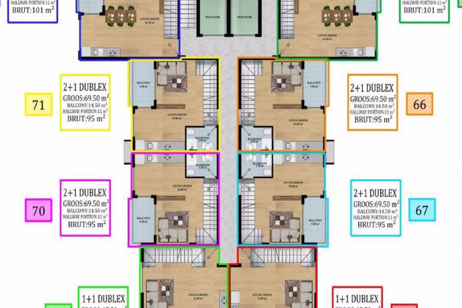 Resortlivsstil i Avsallar: Nøgleklare Lejligheder & Duplekser