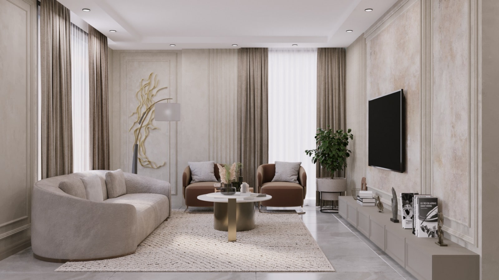 En modern kustlägenhet i Alanya, ett stenkast från havet