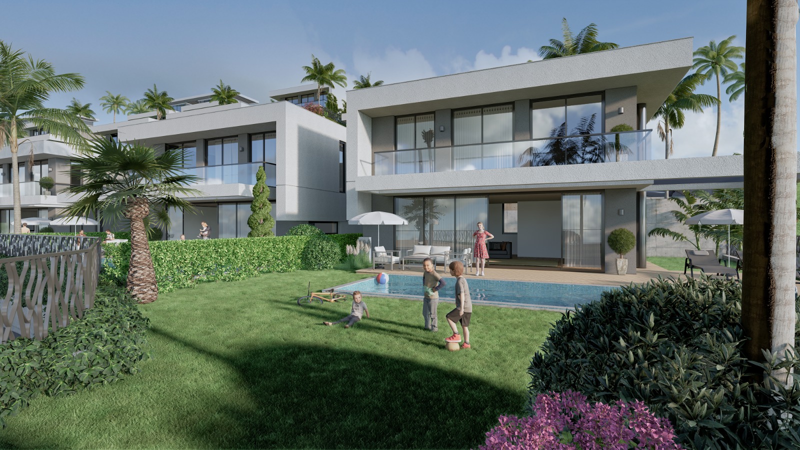 Eksklusive topvillaer i Kargicak med private pools og betagende havudsigt