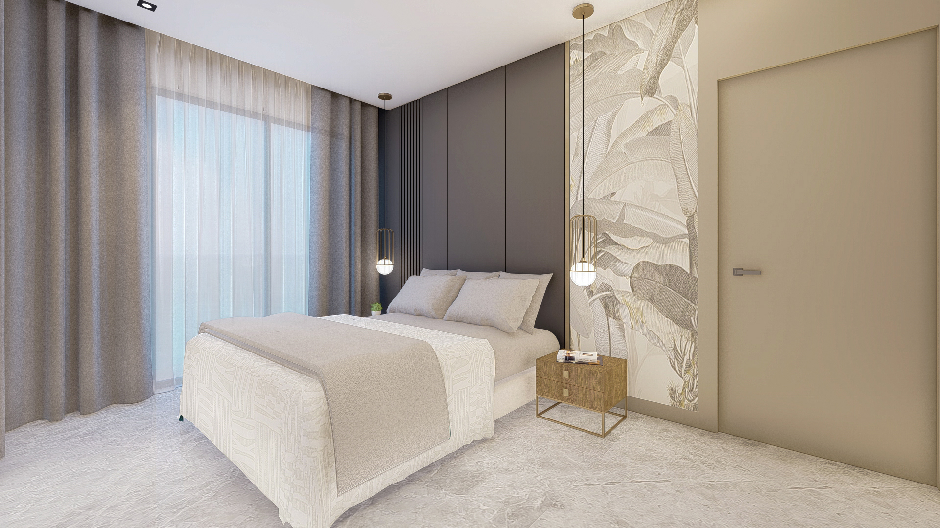 En Hævet Lejlighedsresidens i Kestel med Uovertruffen Middelhavs- og Bjergudsigt