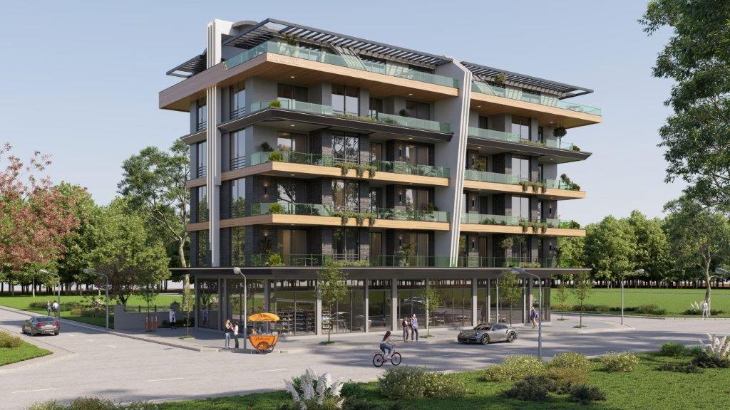 Аланияның Оба ауданындағы теңіз көріністі пәтерлер, дуплекстер және коммерциялық орындар