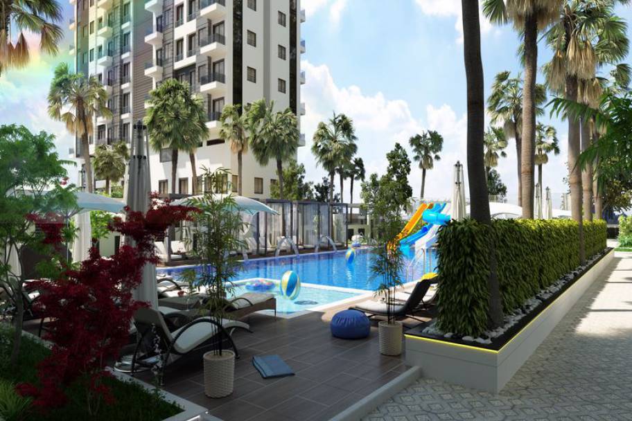 土耳其阿拉尼亚Mahmutlar海滨豪邸：2024年奢适公寓与复式平层