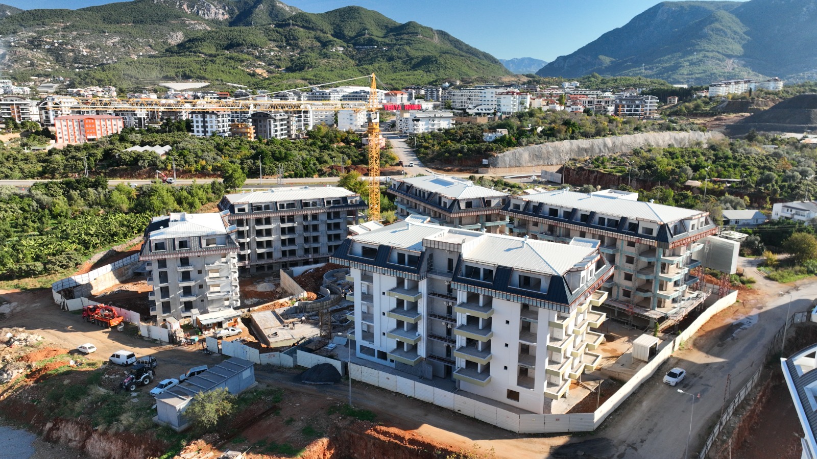 Eksklusive resort-lejligheder til salg i hjertet af Oba, Alanya