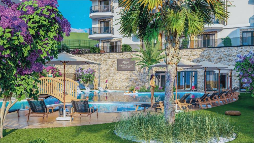 Appartements Duplex et Villas Privées d'Architecte avec Vue Mer à Kargıcak, Alanya