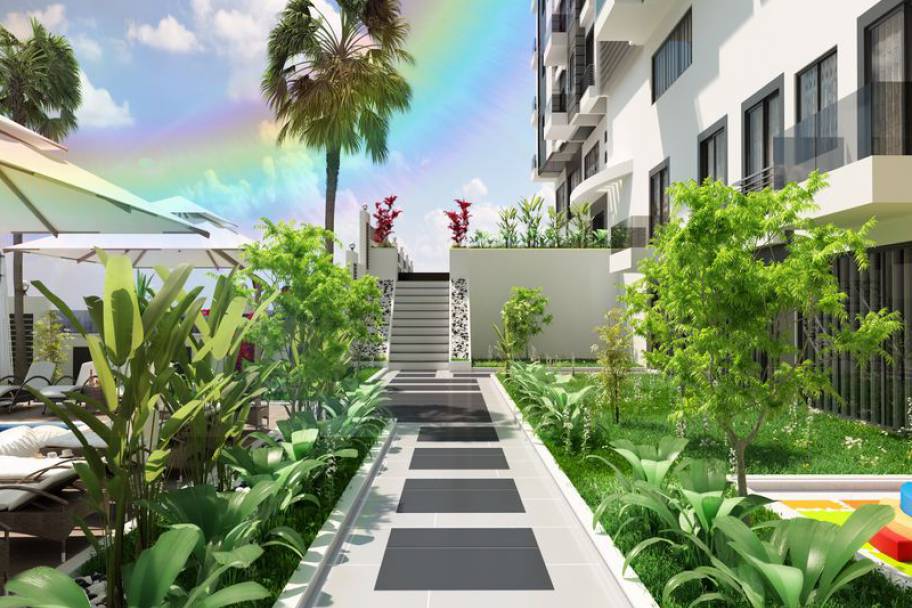 土耳其阿拉尼亚Mahmutlar海滨豪邸：2024年奢适公寓与复式平层