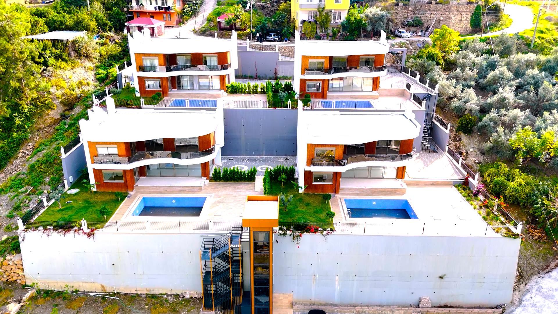 Praktfull Villa med Fyra Sovrum i Oba, Alanya – Privat Pool och Vidsträckt Utsikt