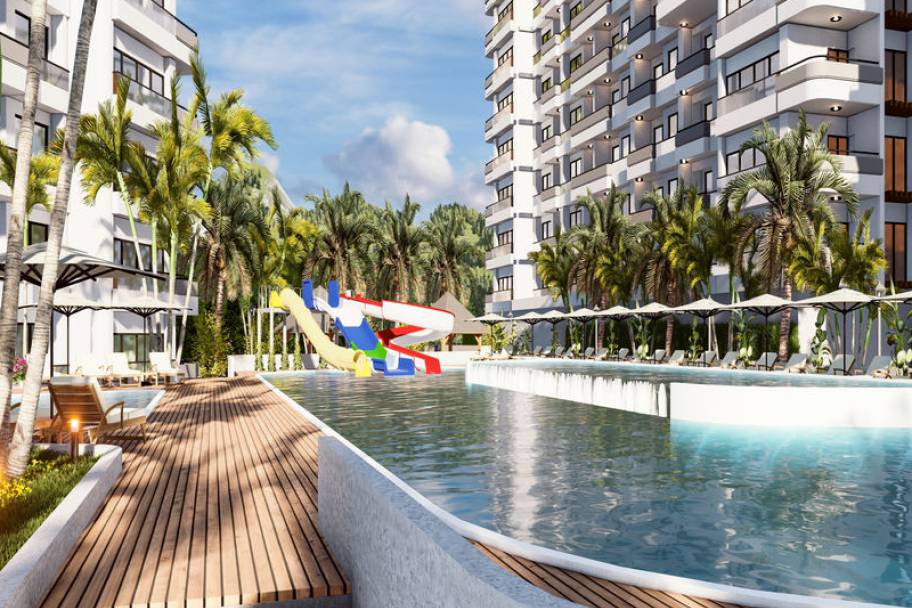 梅尔辛豪华海滨公寓：度假配套，理想投资之选