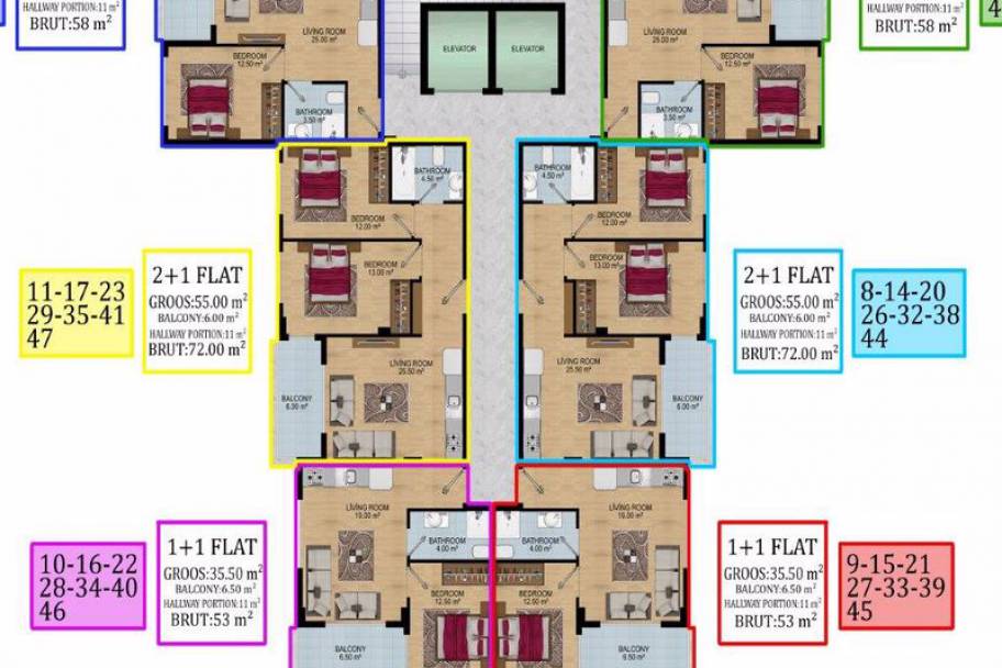 Resortlivsstil i Avsallar: Nøgleklare Lejligheder & Duplekser