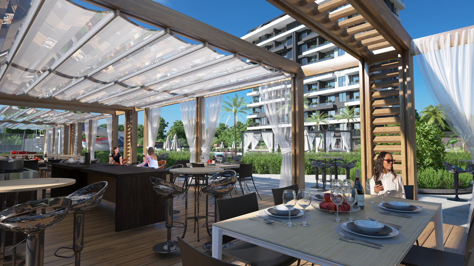 德米尔塔什河畔尊邸：奢华公寓与复式，静享地中海生活