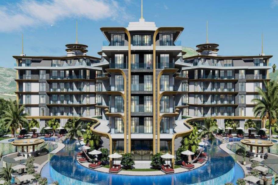 Exclusive Sea View Residence in Kestel Offering Resort-Style Luxury Living