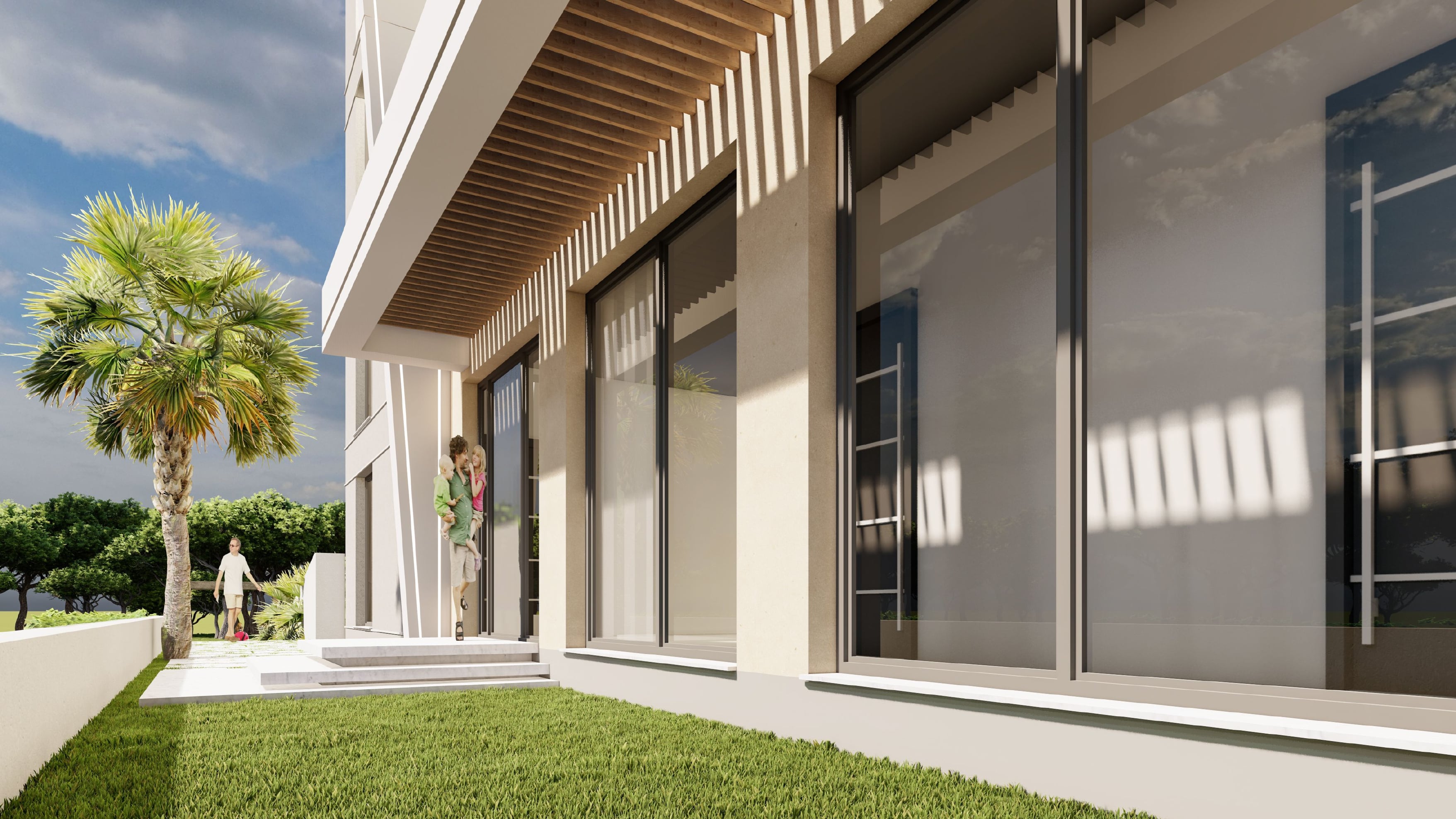 En modern kustlägenhet i Alanya, ett stenkast från havet