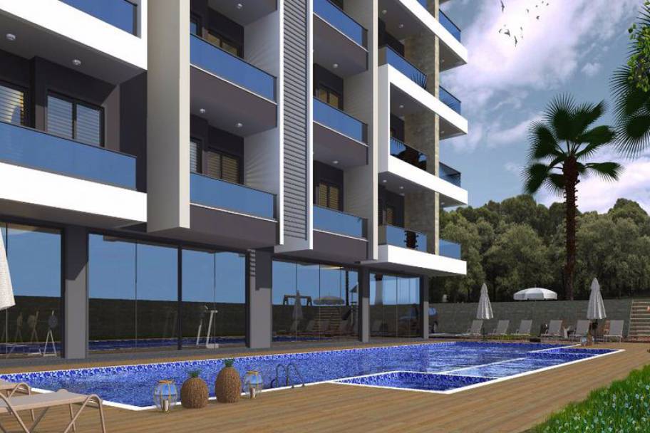 Innflytningsklare leiligheter og duplekser med havutsikt i Avsallar, Alanya