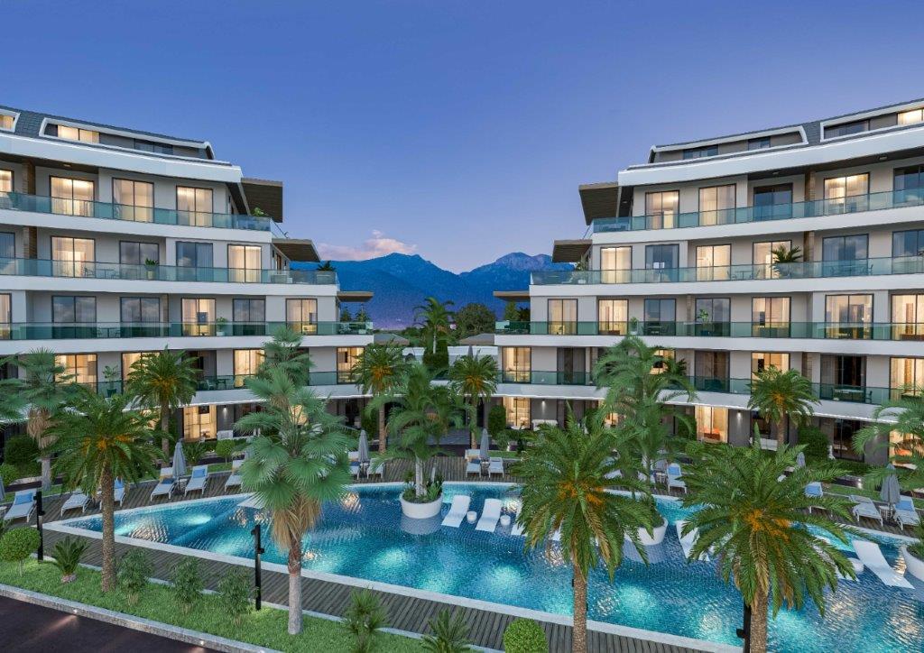 Elegante Apartments und Maisonettes in Oba: Eine neue Vision des Wohnens in Alanya