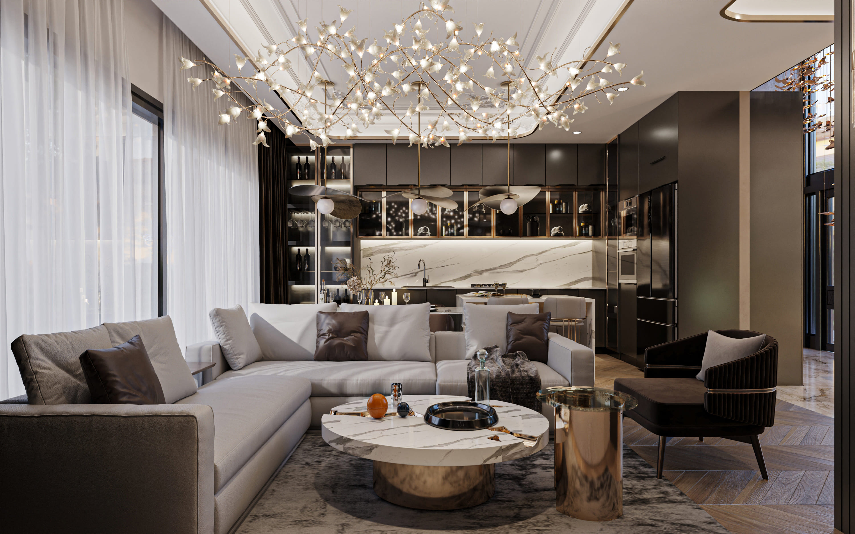 奥巴豪华私人别墅：尊享无边泳池与智能生活