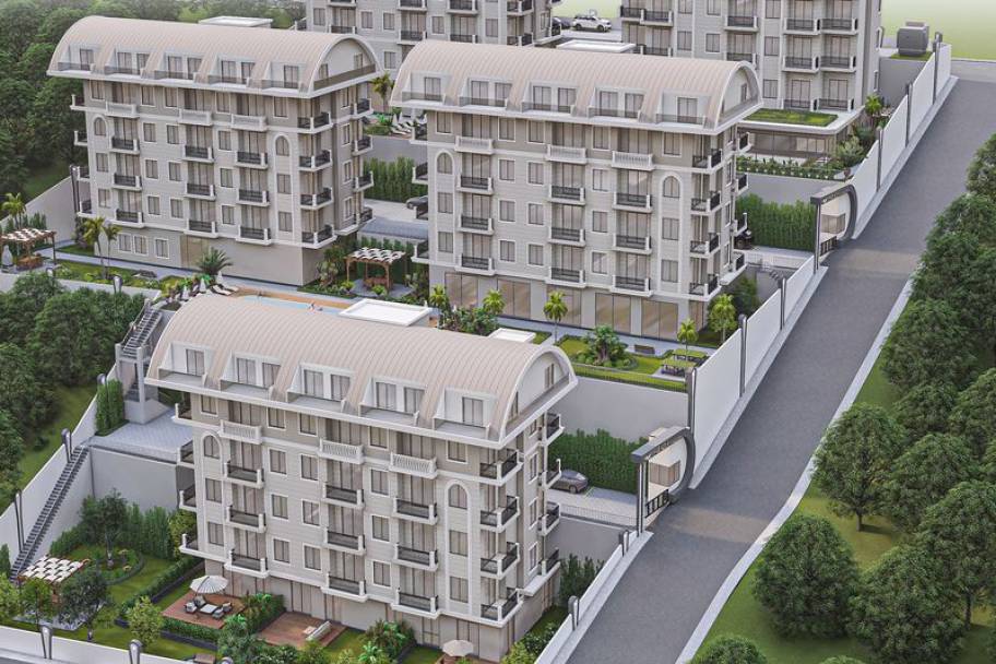 阿拉尼亚科纳克勒尊享海景公寓与复式住宅