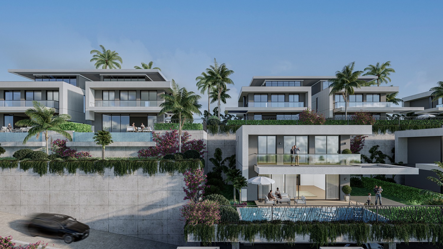 Eksklusive topvillaer i Kargicak med private pools og betagende havudsigt