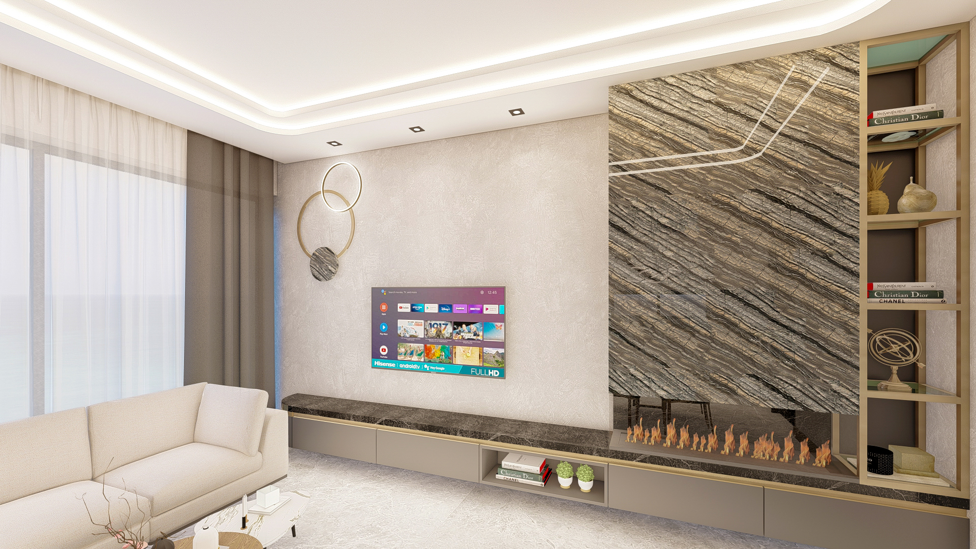 En Hævet Lejlighedsresidens i Kestel med Uovertruffen Middelhavs- og Bjergudsigt