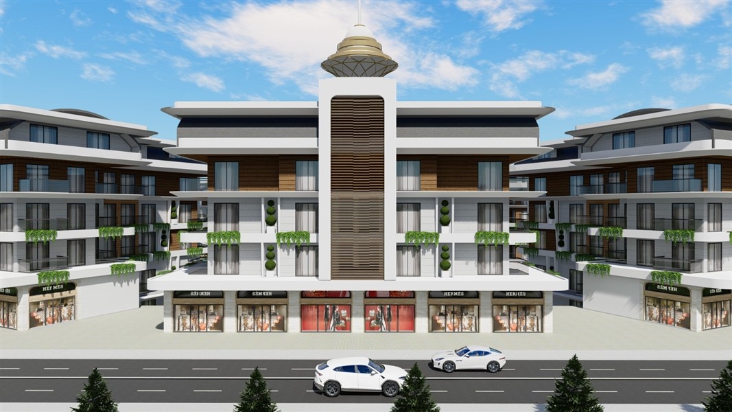 Eksklusive hageleiligheter og dupleks i Oba, Alanya