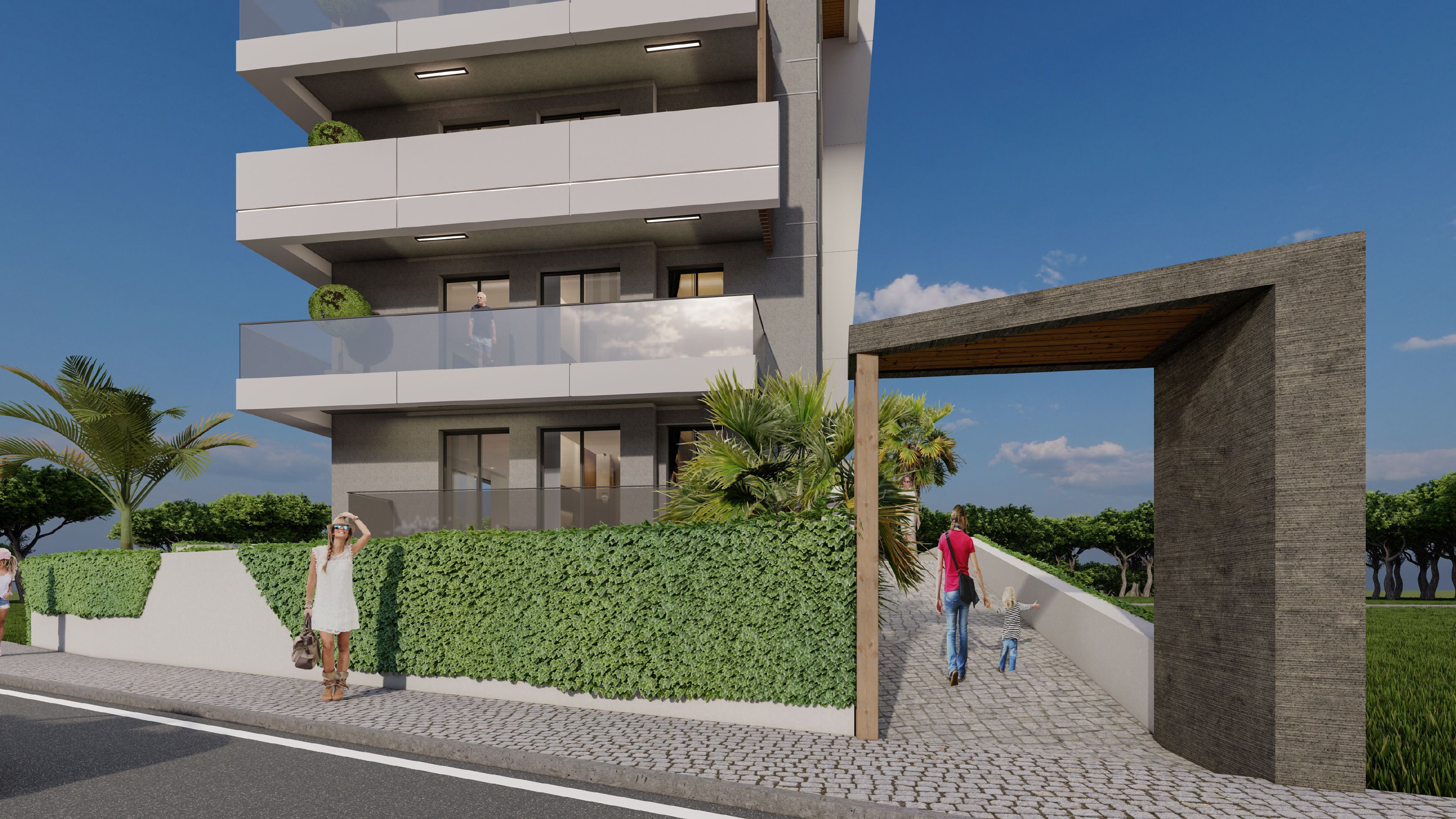 En modern kustlägenhet i Alanya, ett stenkast från havet