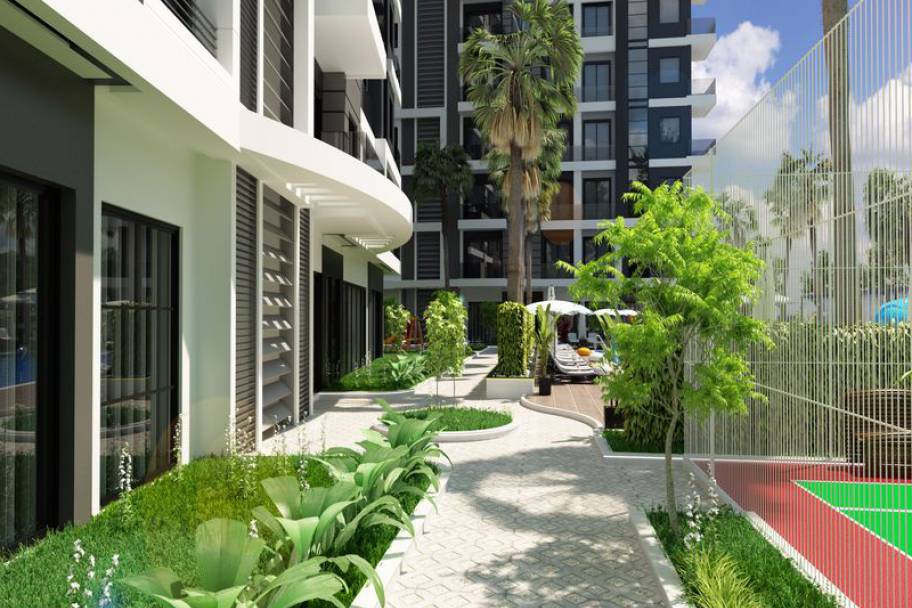 土耳其阿拉尼亚Mahmutlar海滨豪邸：2024年奢适公寓与复式平层