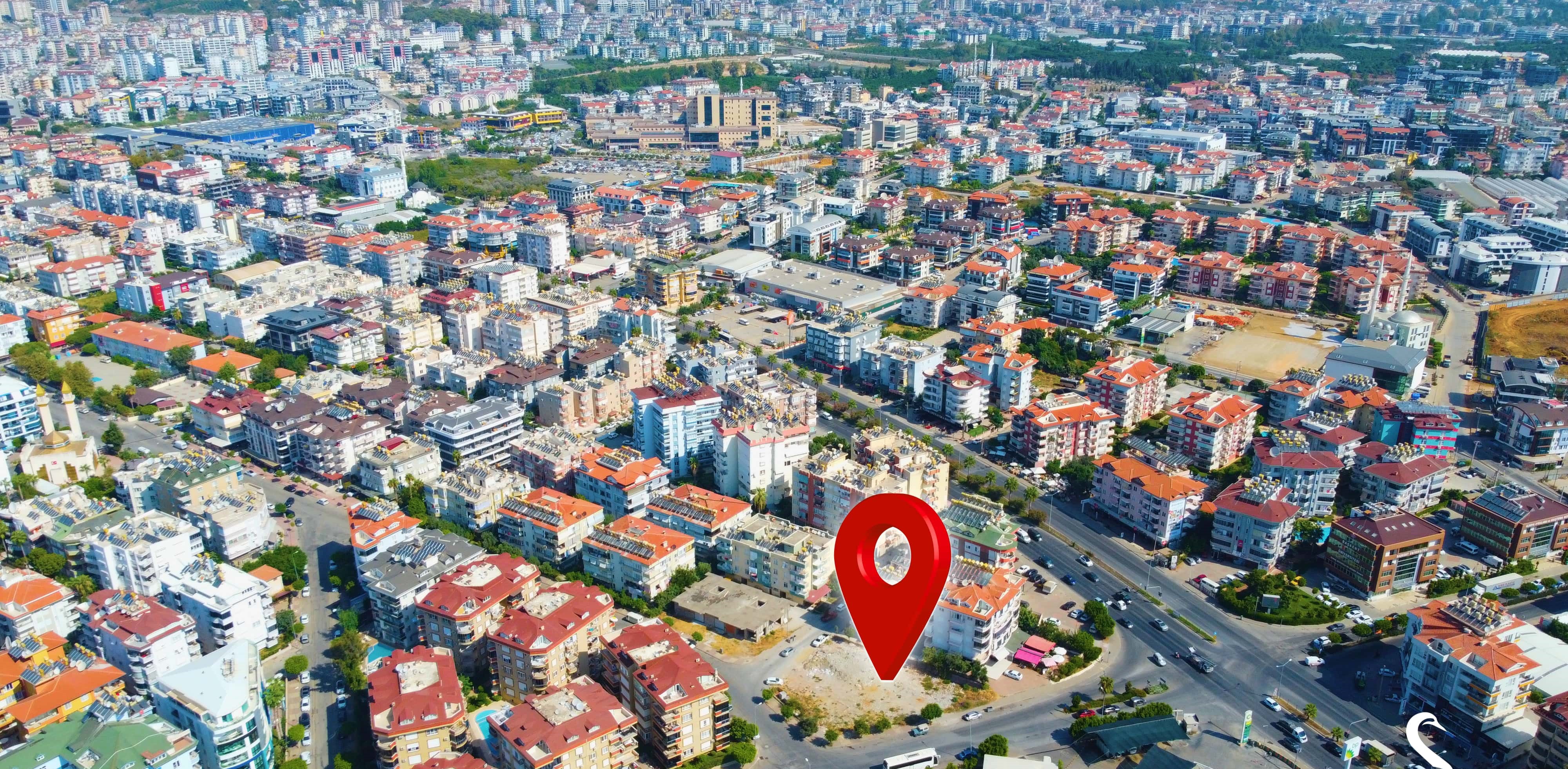 En modern kustlägenhet i Alanya, ett stenkast från havet