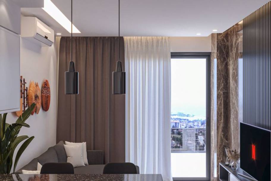 Innflytningsklare leiligheter og duplekser med havutsikt i Avsallar, Alanya