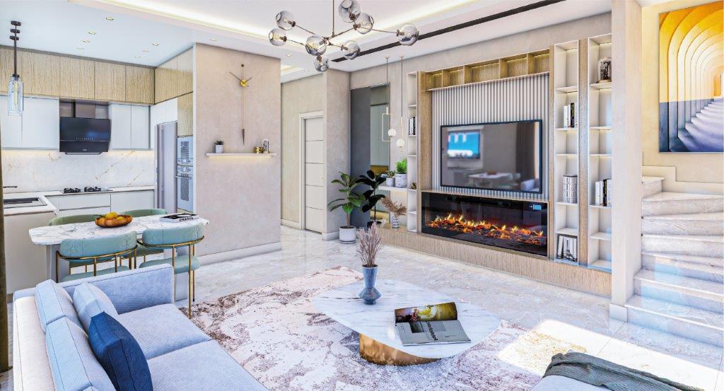 Appartements Duplex et Villas Privées d'Architecte avec Vue Mer à Kargıcak, Alanya