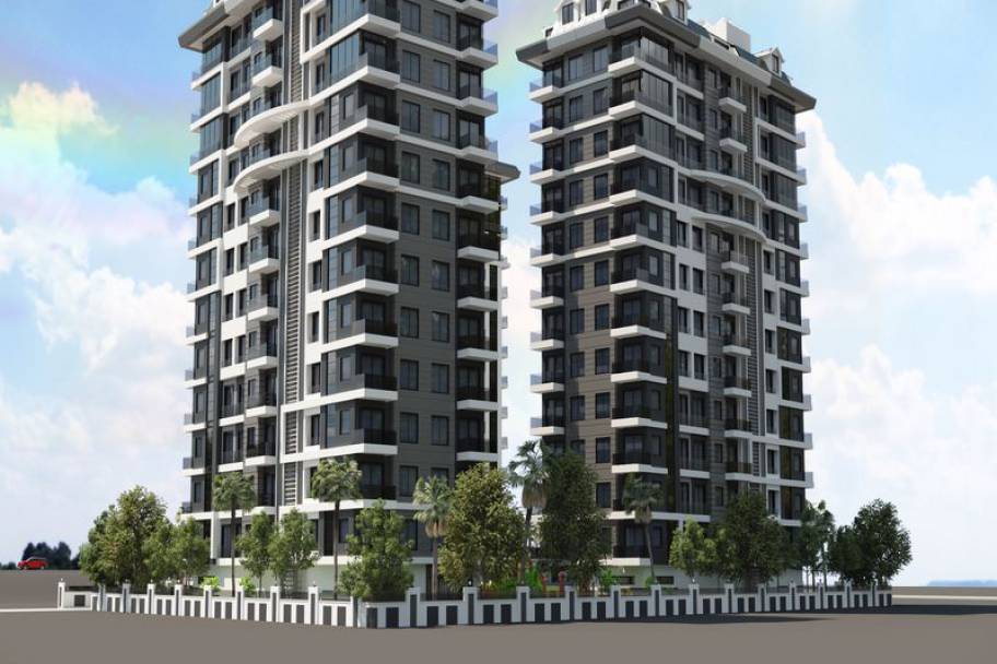 土耳其阿拉尼亚Mahmutlar海滨豪邸：2024年奢适公寓与复式平层