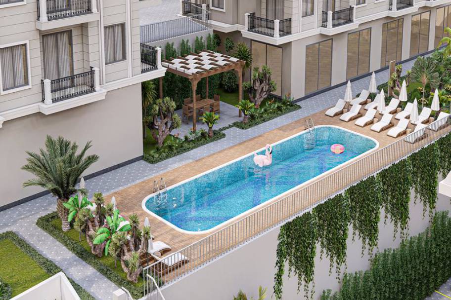 阿拉尼亚科纳克勒尊享海景公寓与复式住宅