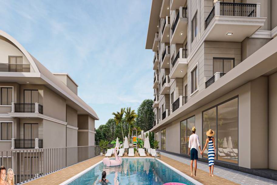 阿拉尼亚科纳克勒尊享海景公寓与复式住宅