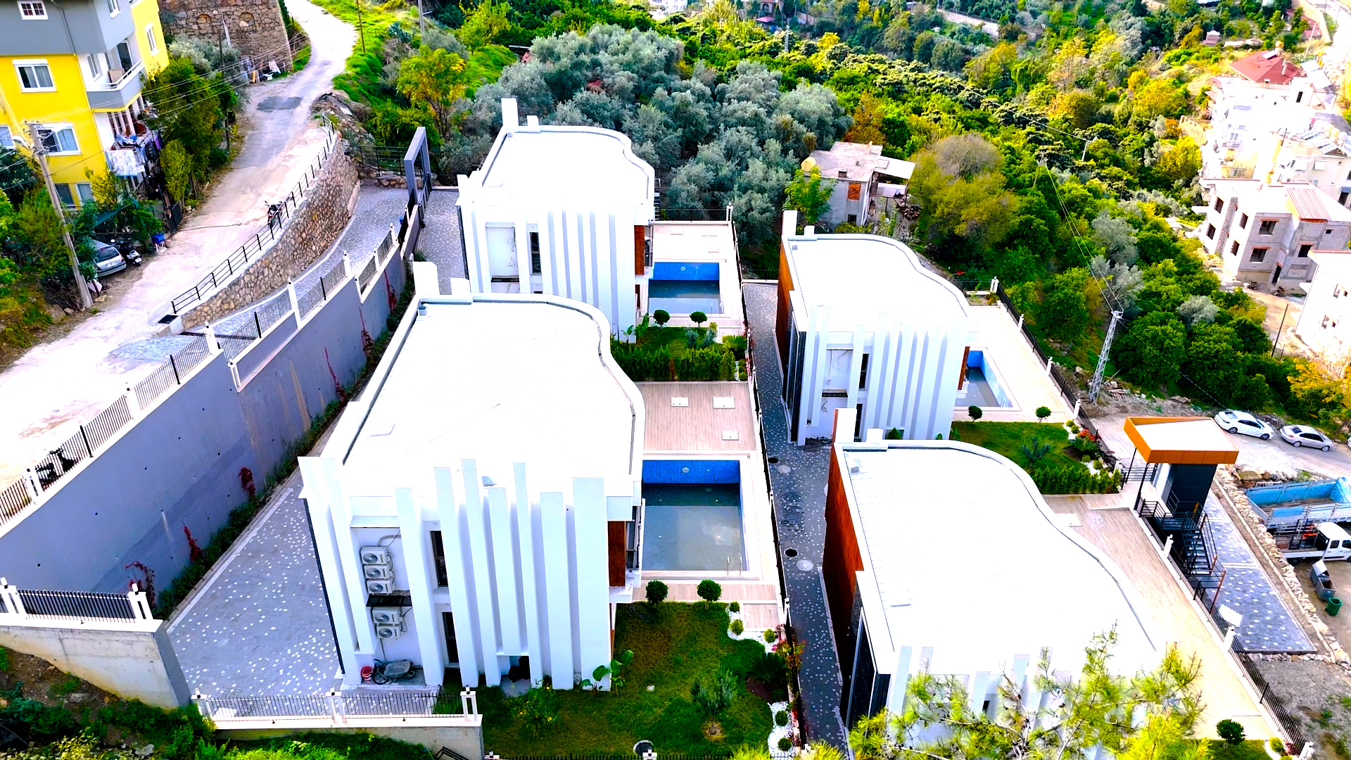 Praktfull Villa med Fyra Sovrum i Oba, Alanya – Privat Pool och Vidsträckt Utsikt