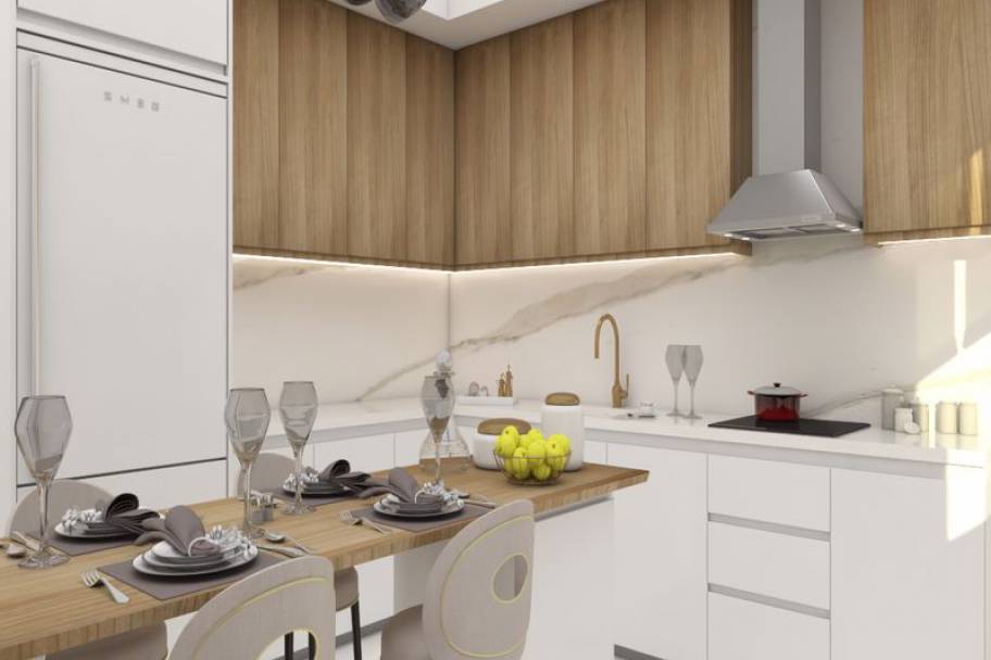 Аланиядағы Жерорта теңізіне қарайтын кең пәтерлер мен дуплекстер, бірден көшіп кіруге дайын