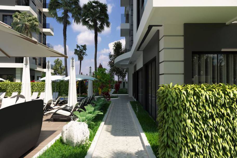 土耳其阿拉尼亚Mahmutlar海滨豪邸：2024年奢适公寓与复式平层