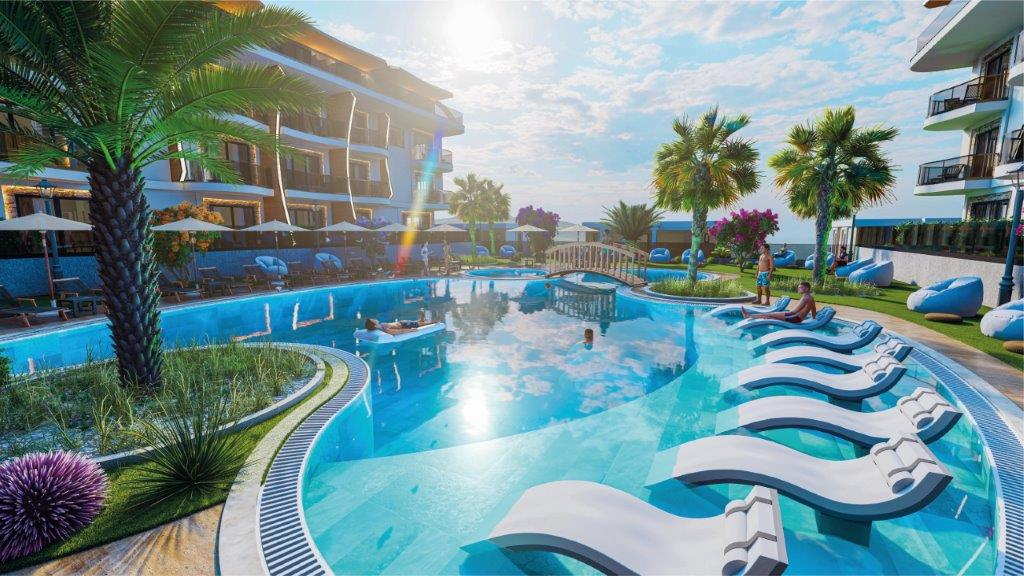 Appartements Duplex et Villas Privées d'Architecte avec Vue Mer à Kargıcak, Alanya