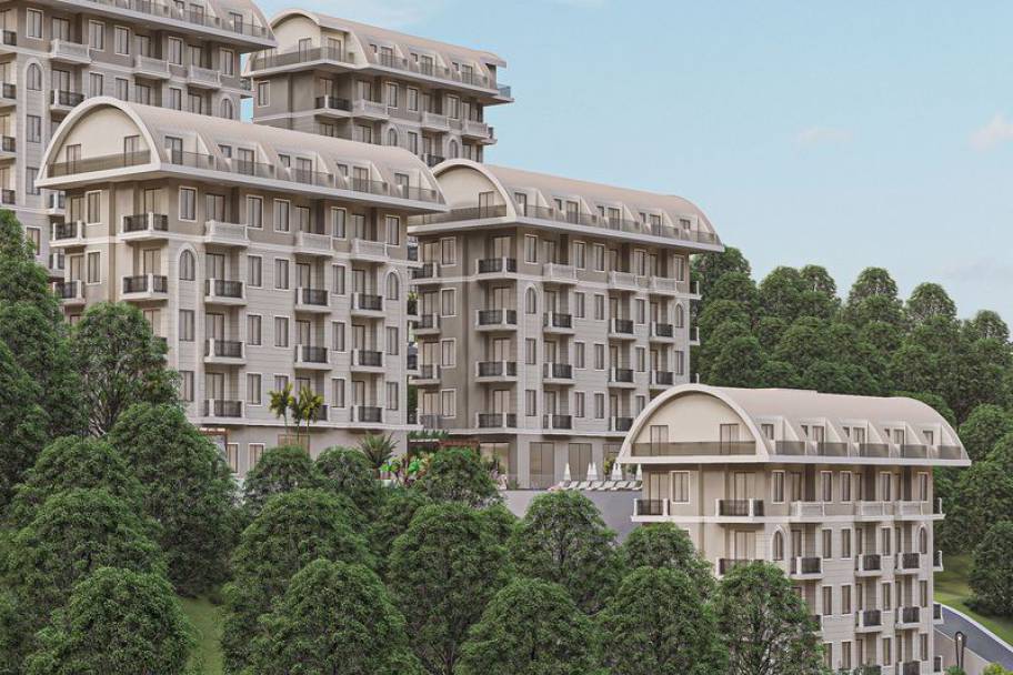 阿拉尼亚科纳克勒尊享海景公寓与复式住宅