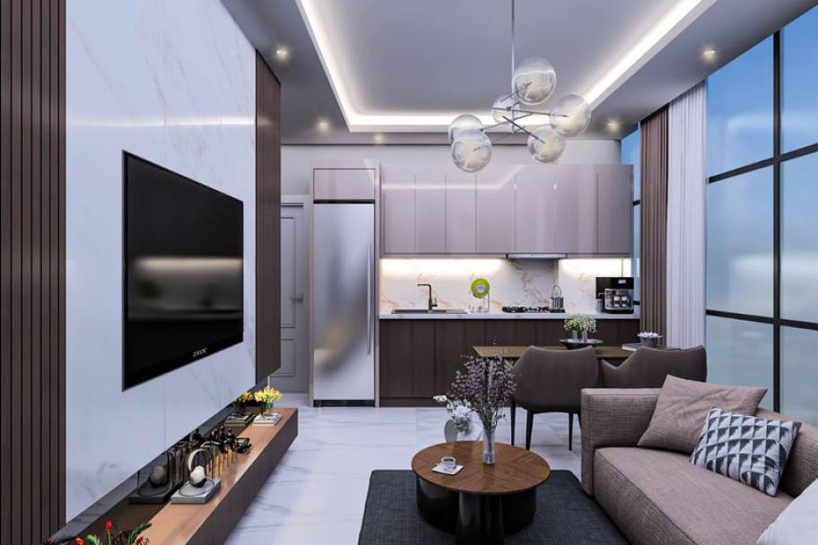 Un havre de design contemporain : Appartements et duplex neufs à vendre à Avsallar