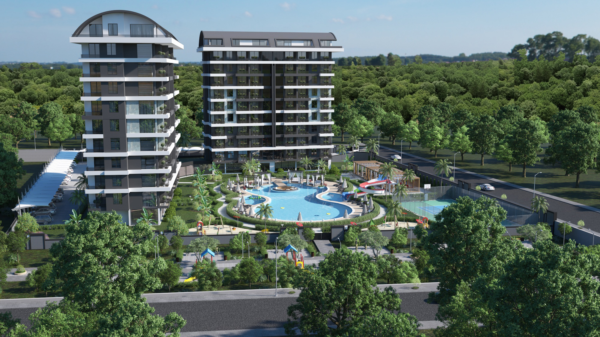 德米尔塔什河畔尊邸：奢华公寓与复式，静享地中海生活