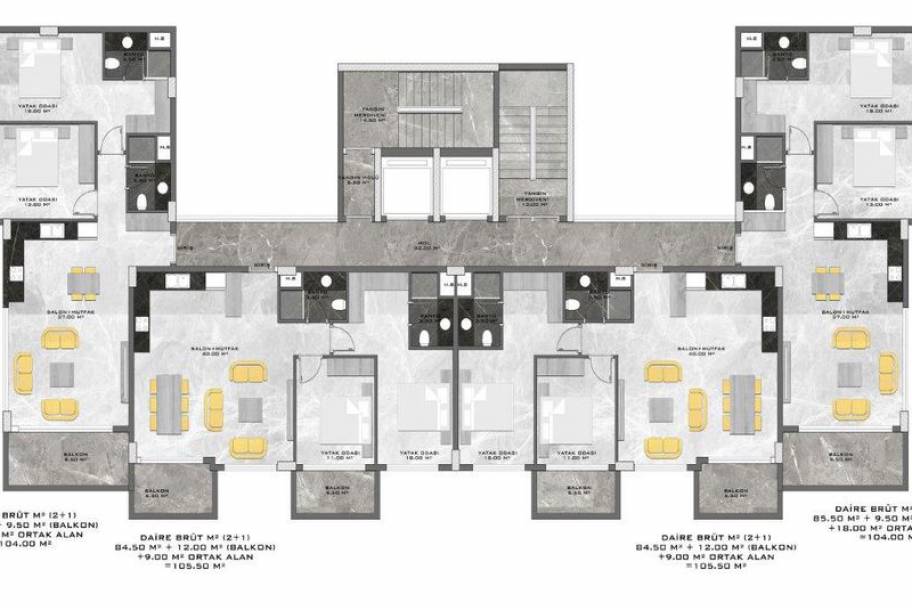 阿兰亚Kestel区尊享海景官邸：现代公寓与复式住宅系列