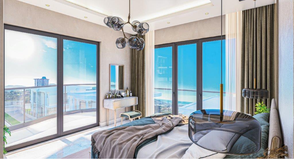 Appartements Duplex et Villas Privées d'Architecte avec Vue Mer à Kargıcak, Alanya