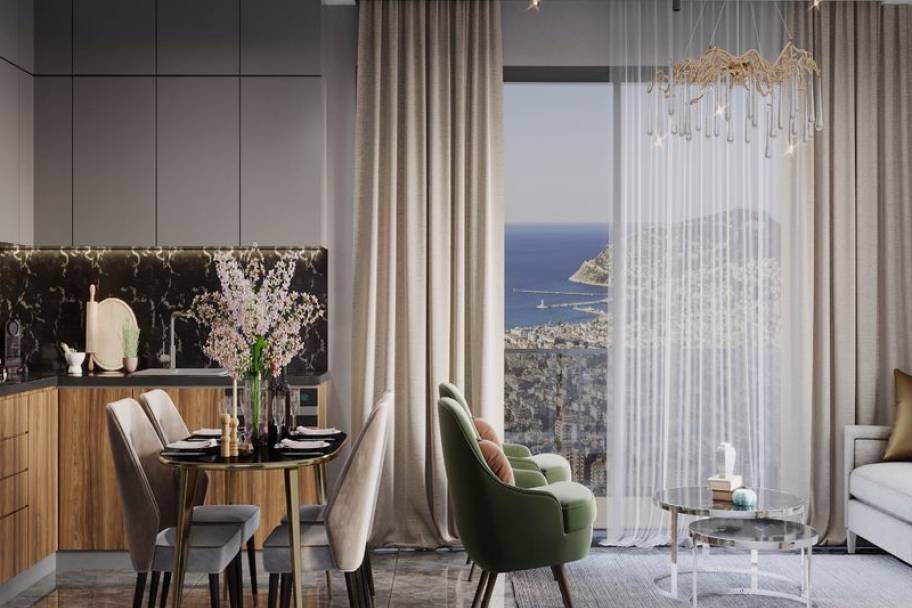 阿兰亚市中心核心地段：致敬极简美学的奢华投资公寓